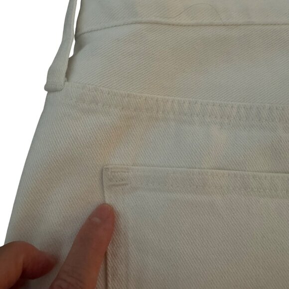 Madewell Relaxed Denim Shorts Women's Mid Rise Button Fly White, Size 32 NWT - Picture 10 of 12